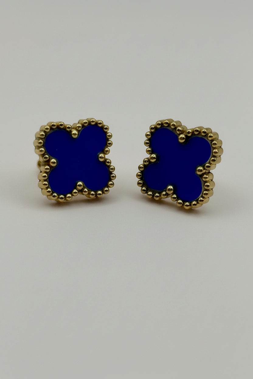 Boucles d'oreilles Puces TREFLE