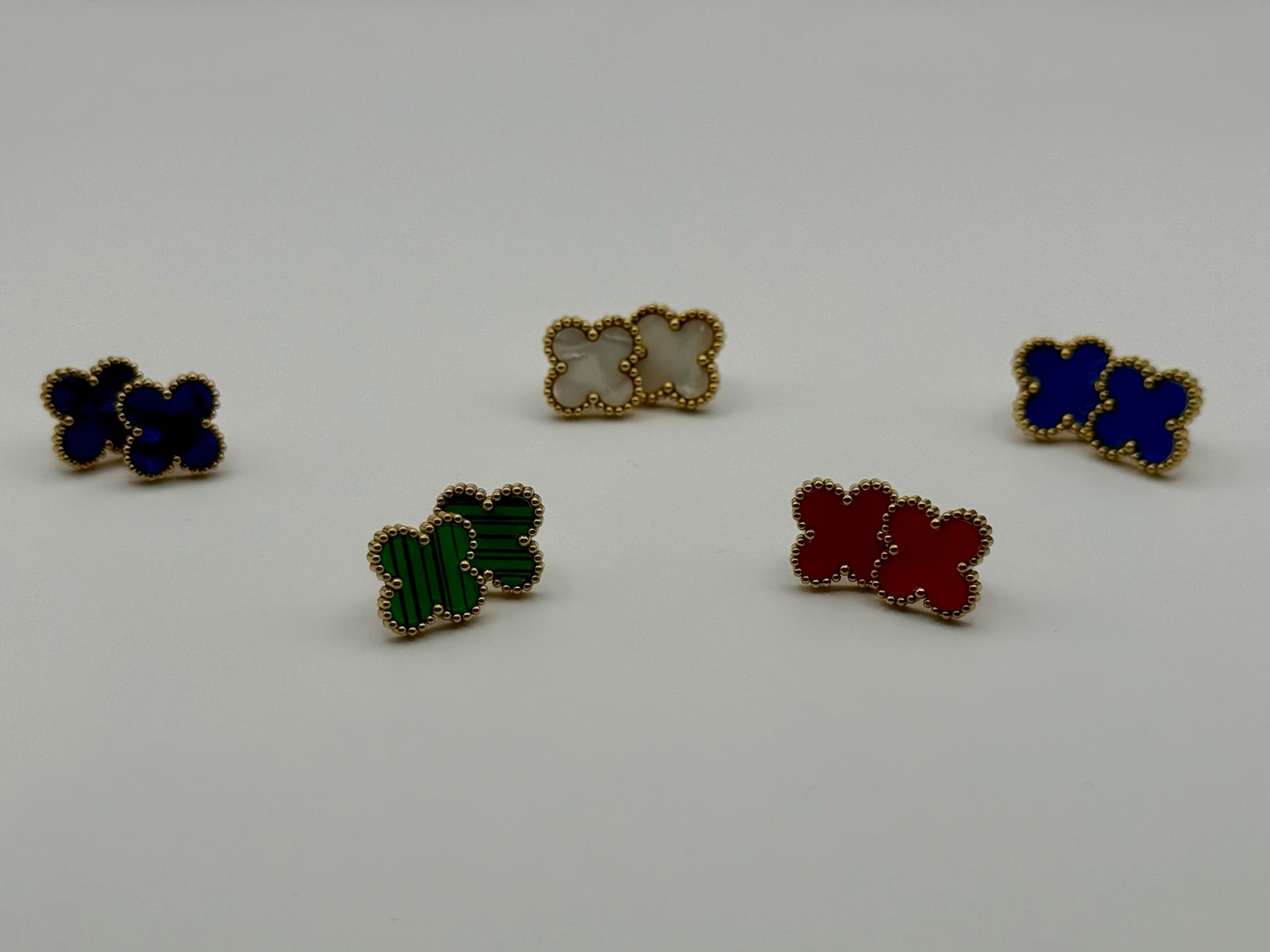 Boucles d'oreilles Puces TREFLE