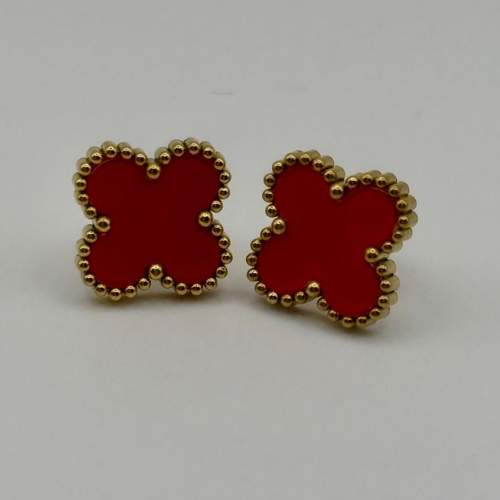 Boucles d'oreilles Puces TREFLE